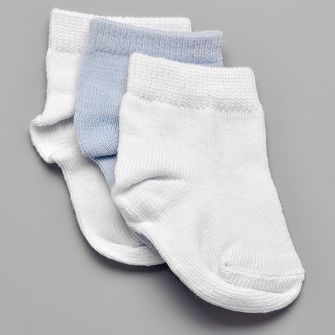 Kit Meia Lisa Baby com 3 Unidades