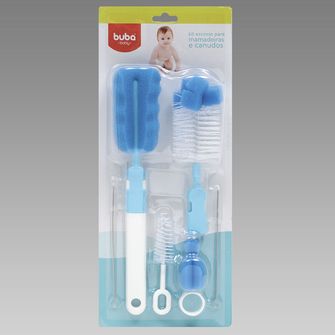 Kit Escova para Mamadeira Azul - 7290