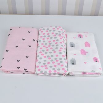 Cueiro Estampado com 3 Peças - 4401