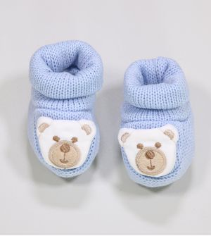 Sapato Trico Ursinho Azul - 9734