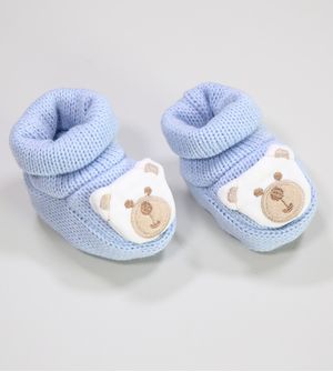 Sapato Trico Ursinho Azul - 9734