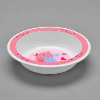 Prato Bowl de Alimentação Bichinhos-Pássaro Rosa