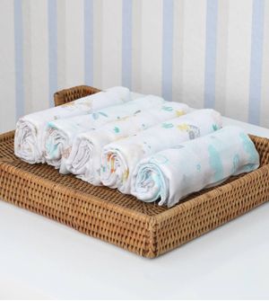 Kit Fralda Luxo Estampada com 5 unidades - 0761