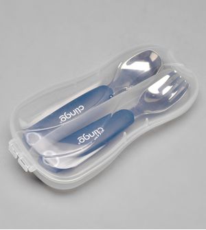 Kit Talheres com Estojo Colors Azul