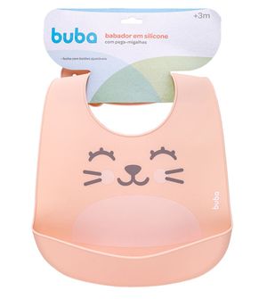 Babador de Silicone com Pega Migalhas Gumy Nude