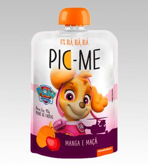Purê de Frutas Pic-Me 90g Manga e Maçã