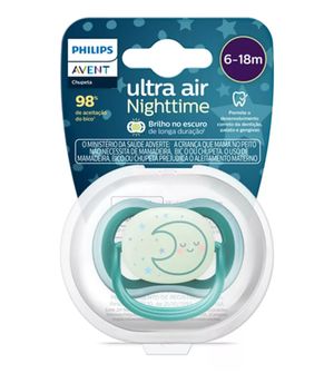Chupeta Ultra Air Night Time 6 à 18m