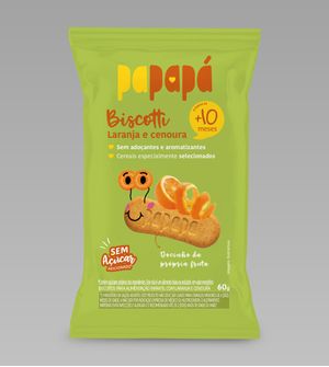 Biscoito Biscotti Laranja e Cenoura 60g