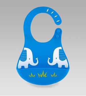 Babador de Silicone com Porta Migalhas
