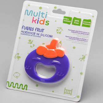 Mordedor de Silicone Funny Fruit Ameixa