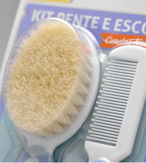 Kit Escova e Pente - 1228 Azul - 1228A