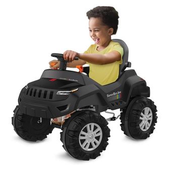 Super Jipe Reclinável com Capota Passeio e Pedal Bandeirante 587 - Preto