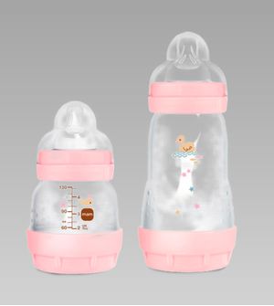 Kit Mamadeira Easy Start 130/260ml Rosa