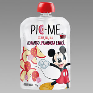 Purê de Frutas Pic-Me Disney Morango, Framboesa, Maçã - 51314