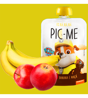 Purê de Frutas Pic-Me 100g Banana e Maçã - 51310 Banana e Maçã - 51310 Banana e Maçã - 51310