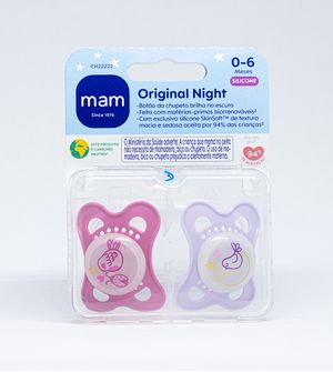 Chupeta Night & Day 0-6 Meses com 2 Unidades Girls - 2912