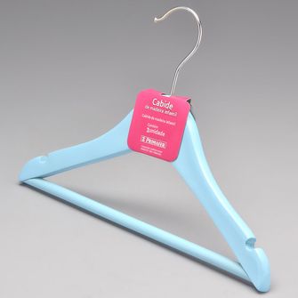 Cabide de Madeira Infantil Azul