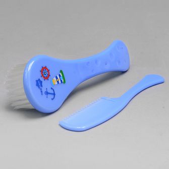 Kit Escova e Pente Azul