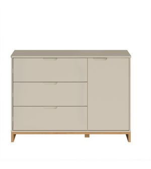 Cômoda Cubo com 3 Gavetas e 1 Porta Divicar