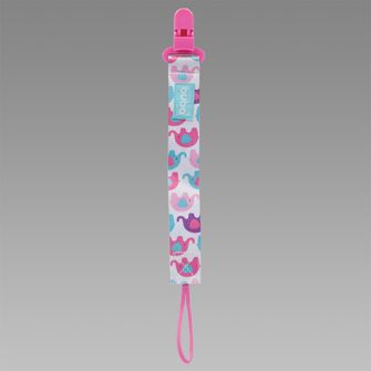 Prendedor de Chupeta Estampado Elefantinho Rosa - 7480