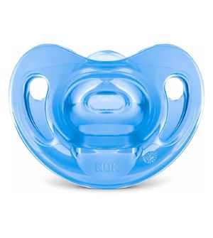Chupeta Ortodôntica 100% Silicone Sensitive 6+ meses NUK  Azul