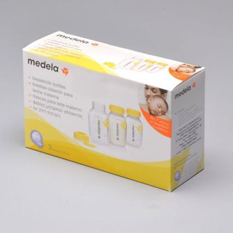 Frasco para Armazenar Leite com 3 Unidades