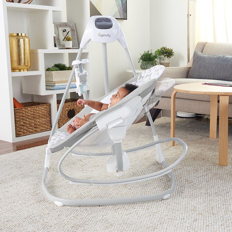 Cadeira de Balanço Giratória Simple Comfort 2 em 1 - Alô Bebê - Loja Oficial