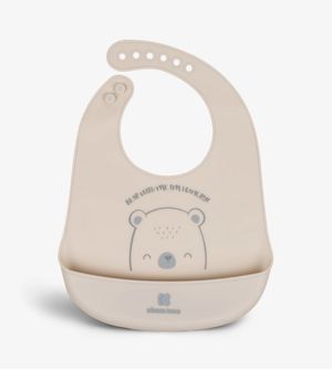 Babador de Silicone Bear Whit Me Cinza - Kikka boo