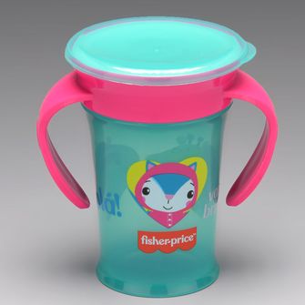 Copo de Treinamento com Alça 210ml Rosa - BB1021