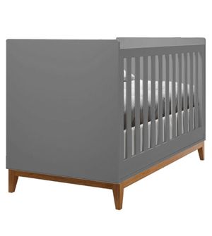 Berço Americano Nordic Cinza Puppi Móbile