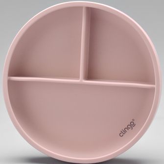 Prato Flex de Silicone com Divisórias Rose - 3040