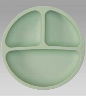 Prato Com Ventosa em Silicone  Verde - 15632