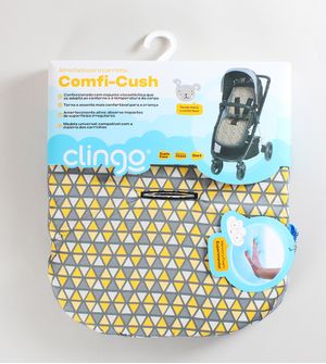 Almofada para Carrinho Comfi-Cush  Triângulo Cinza