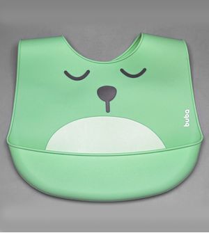Babador de Silicone com Pega Migalhas - Gumy Verde - 12094