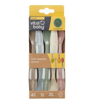Kit Colheres com 5 unidades Vital Baby