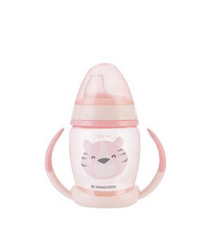 Copo com Bico Happy Face 200ml Rosa - Kikka boo