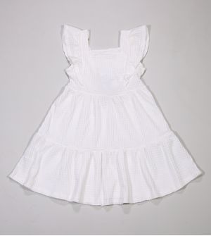 Vestido Flores Branco - 37643