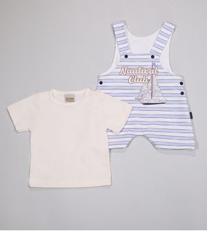 Jardineira/Camiseta Nautical Club - 6733
