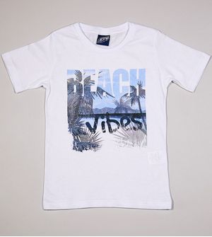 Camiseta Beach Vibes - 10201A Branco