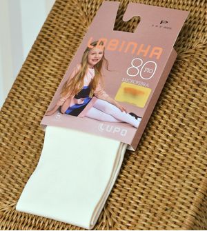 Meia Calça Lobinha Fio 80 Microfibra - 02576/001 Cru