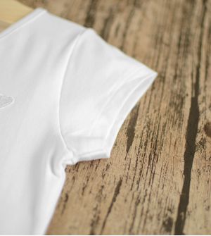 Blusa Básica Coração - 48808 Branco