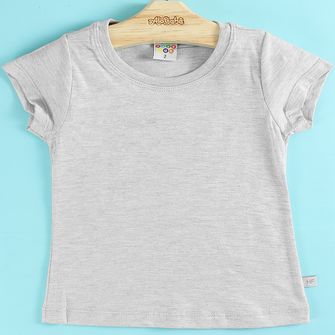 Blusa Baby Look Básica - 28269 Cinza
