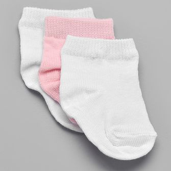 Kit Meia Lisa Baby com 3 Unidades