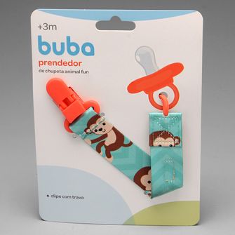Prendedor de Chupeta Estampado Macaco - 12048