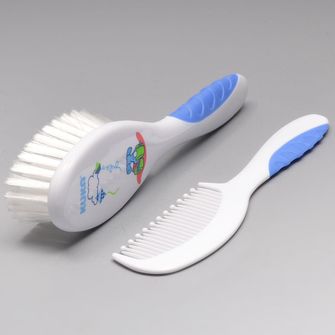 Kit Escova e Pente Soft Azul