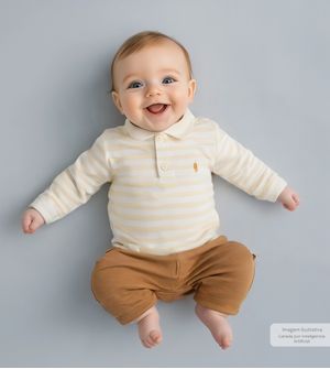 Conjunto Body/Calça Listras - 1251015