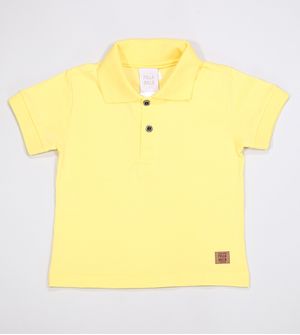 Camiseta Polo Basic Amarela - 50661