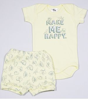 Conjunto Body/Shorts Make Me Happy - 10918