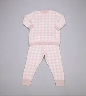 Conjunto Tricot Xadrez Ursinha Cristal