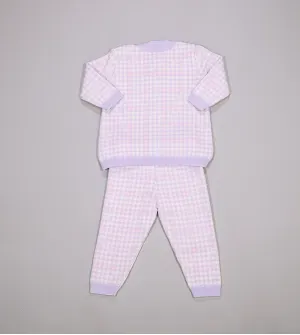Conjunto Tricot Xadrez Unicórnio Cristal